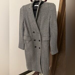 Uniqlo x ines de la fressange grey plaid jacket